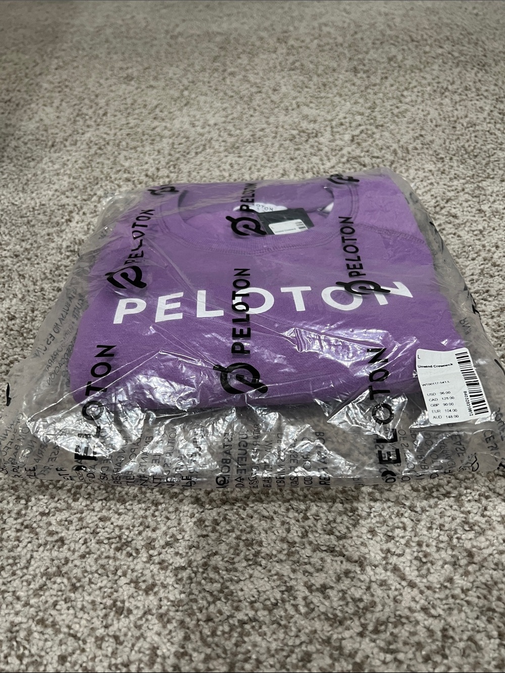 Peloton Purple Unwind Crewneck